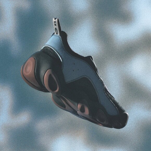 Oakley Factory Team Flesh X BRAIN DEAD Sandal Blue Black Trainer MENS 10 NEW - Picture 12 of 12